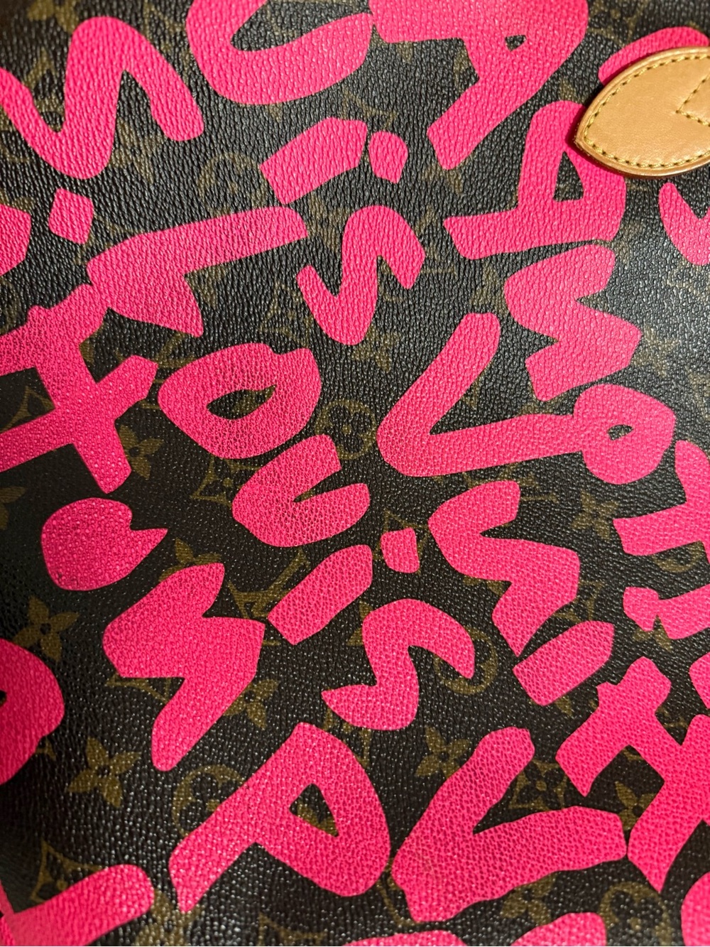Louis Vuitton Stephen Sprouse Neverfull GM Graffiti Fuchsia Pink Limited Edition - Picture 7 of 13
